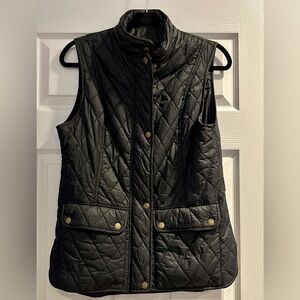 Barbour Women's Quilted Black Vest/Gillet size 8